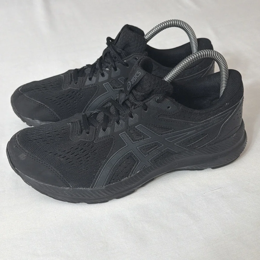 Asics Shoes Mens US 9.5 Gym Fit A+ Black Gel Contend 5 Running Sneakers Trainers